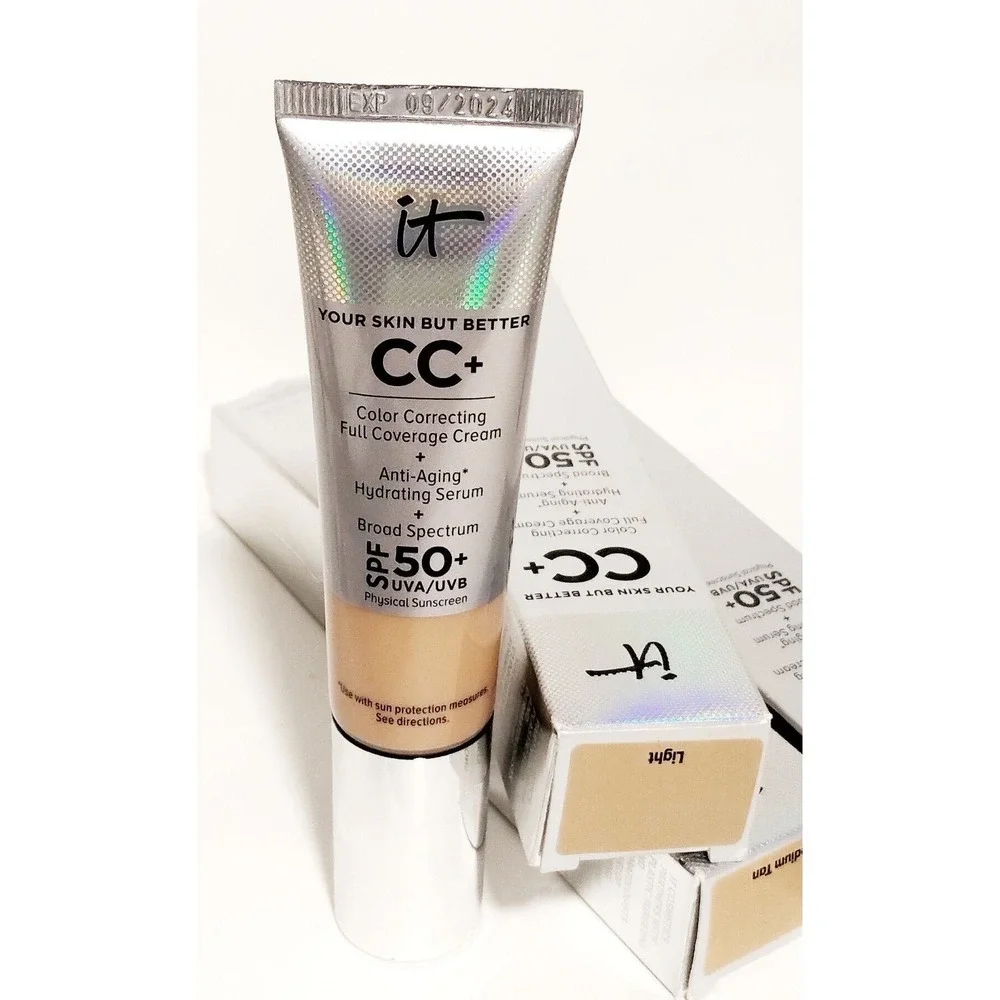 IT‎ Cosmetics CC+ Full Coverage Cream Foundation FAIR Ivory spf 50+ Anti-aging